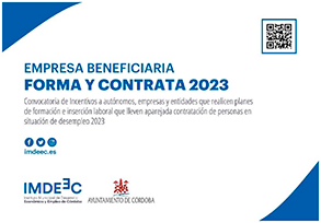 Empresa Beneficiaria Forma y Contrata 2023 banner